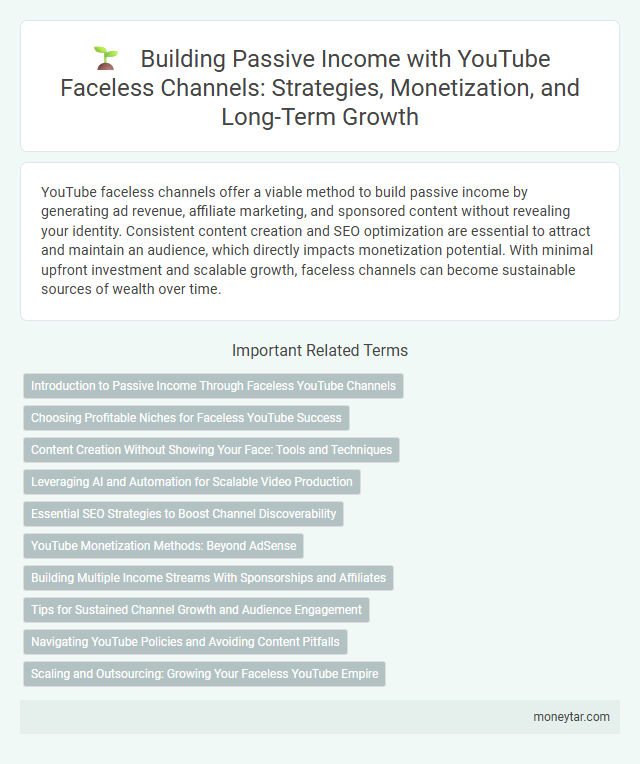 Building Passive Income with YouTube Faceless Channels: Strategies, Monetization, and Long-Term Growth