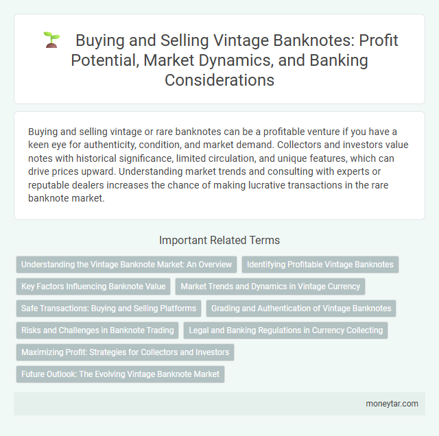 Buying and Selling Vintage Banknotes: Profit Potential, Market Dynamics, and Banking Considerations