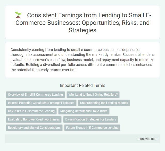 Consistent Earnings from Lending to Small E-Commerce Businesses: Opportunities, Risks, and Strategies