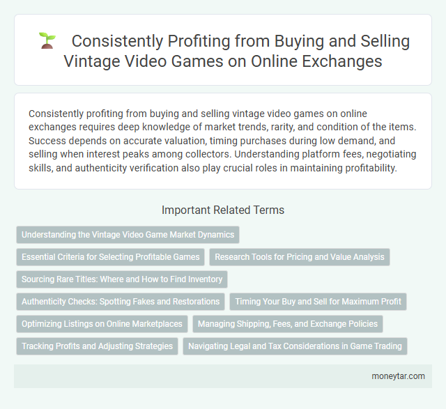 Consistently Profiting from Buying and Selling Vintage Video Games on Online Exchanges