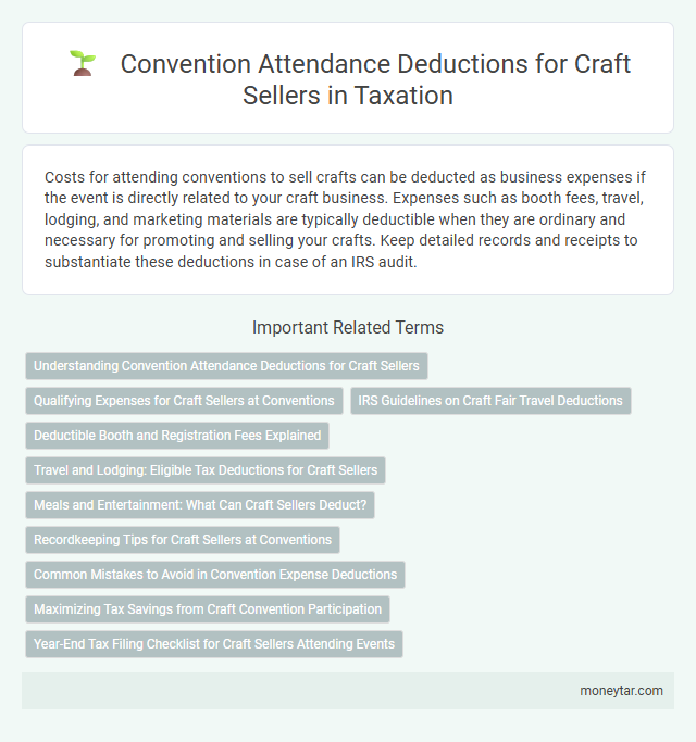 Convention Attendance Deductions for Craft Sellers in Taxation