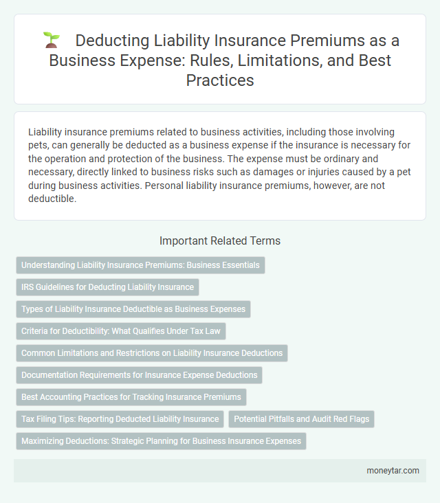 Deducting Liability Insurance Premiums as a Business Expense: Rules, Limitations, and Best Practices