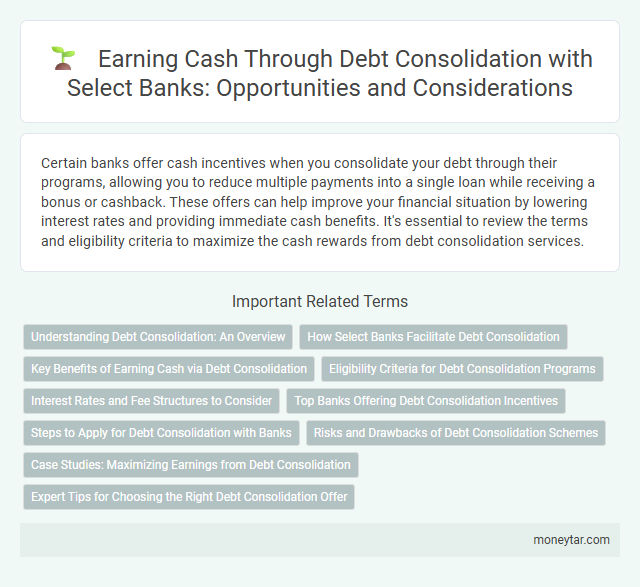 Earning Cash Through Debt Consolidation with Select Banks: Opportunities and Considerations