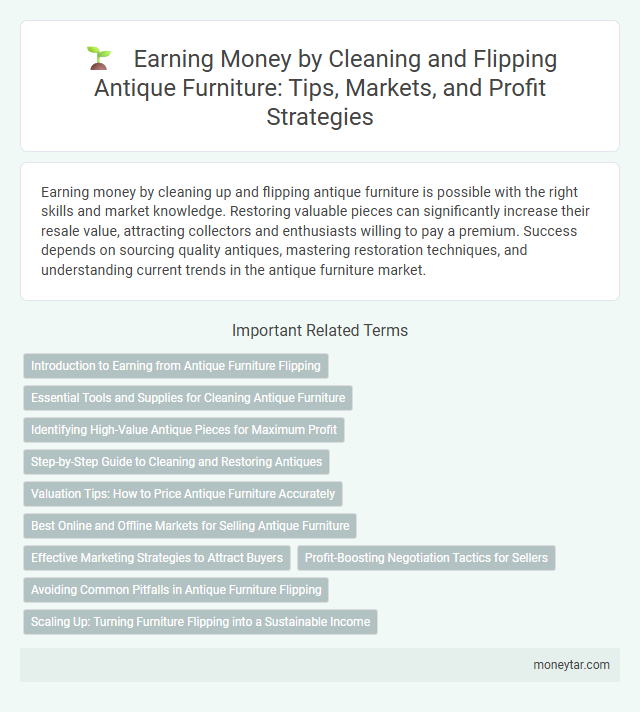 Earning Money by Cleaning and Flipping Antique Furniture: Tips, Markets, and Profit Strategies