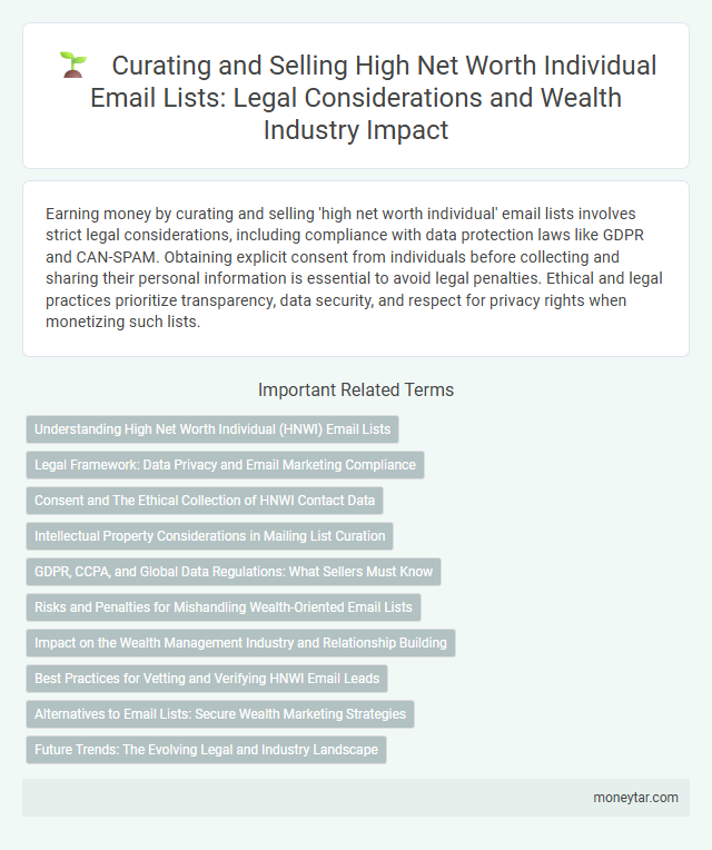 Curating and Selling High Net Worth Individual Email Lists: Legal Considerations and Wealth Industry Impact