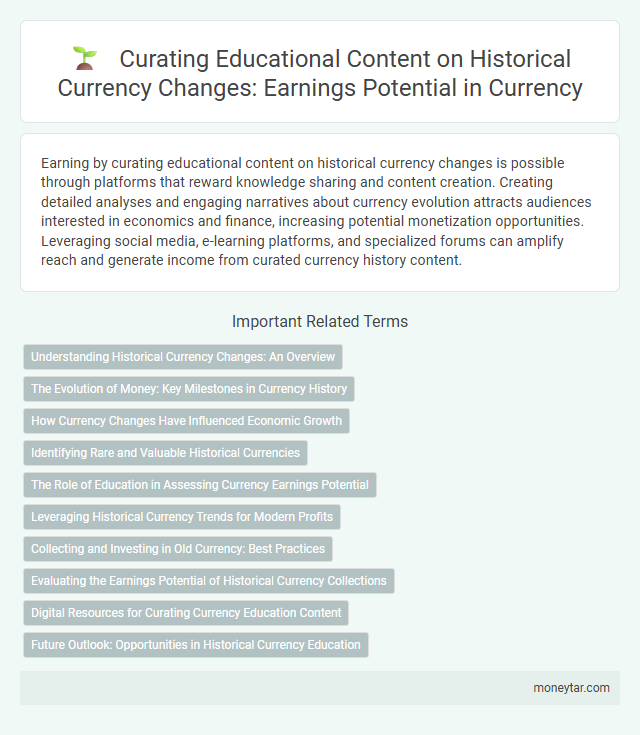 Curating Educational Content on Historical Currency Changes: Earnings Potential in Currency