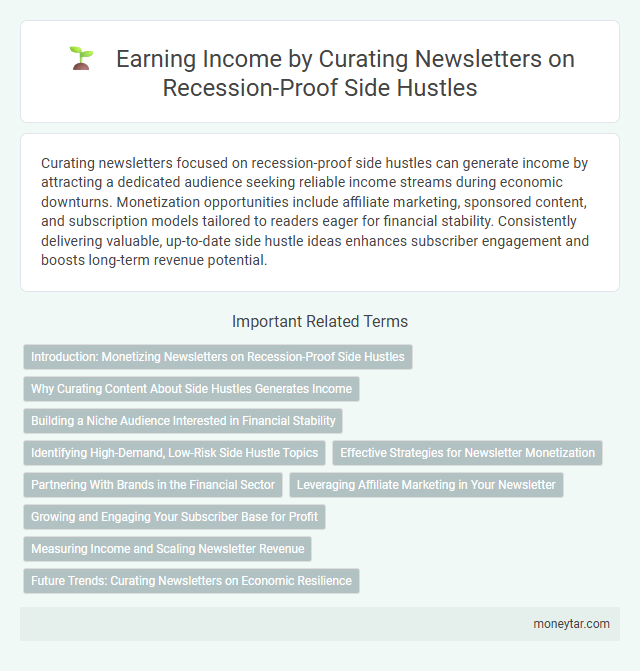 Earning Income by Curating Newsletters on Recession-Proof Side Hustles