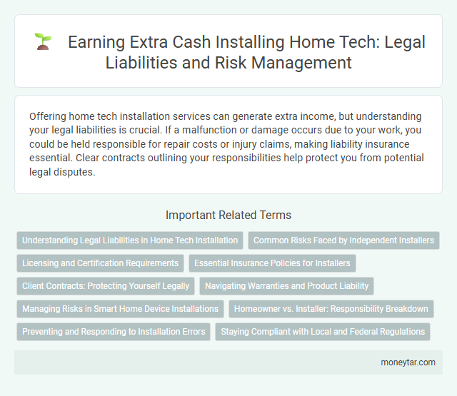 Earning Extra Cash Installing Home Tech: Legal Liabilities and Risk Management