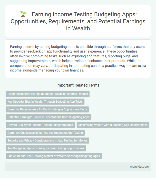 Earning Income Testing Budgeting Apps: Opportunities, Requirements, and Potential Earnings in Wealth