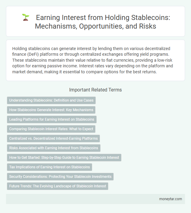 Earning Interest from Holding Stablecoins: Mechanisms, Opportunities, and Risks