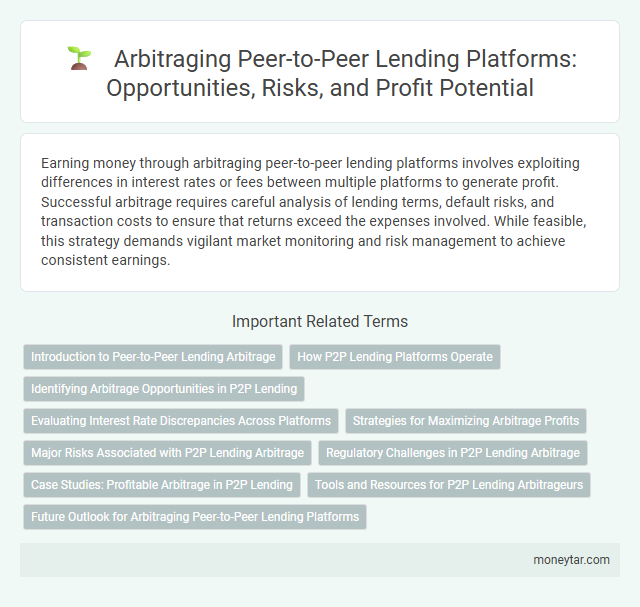 Arbitraging Peer-to-Peer Lending Platforms: Opportunities, Risks, and Profit Potential