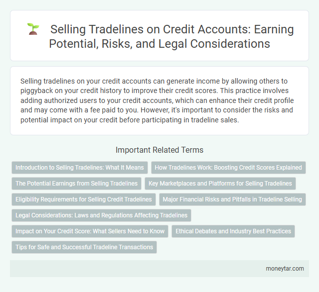 Selling Tradelines on Credit Accounts: Earning Potential, Risks, and Legal Considerations