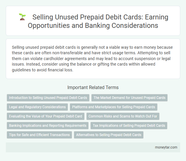 Selling Unused Prepaid Debit Cards: Earning Opportunities and Banking Considerations