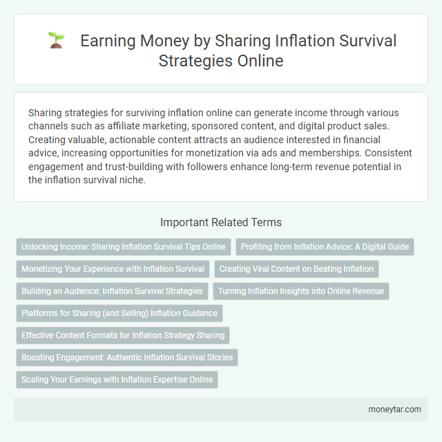 Earning Money by Sharing Inflation Survival Strategies Online