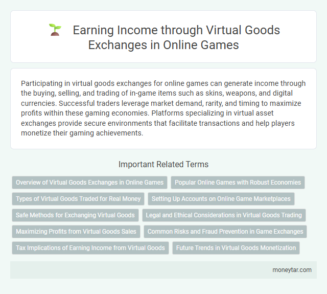Earning Income through Virtual Goods Exchanges in Online Games