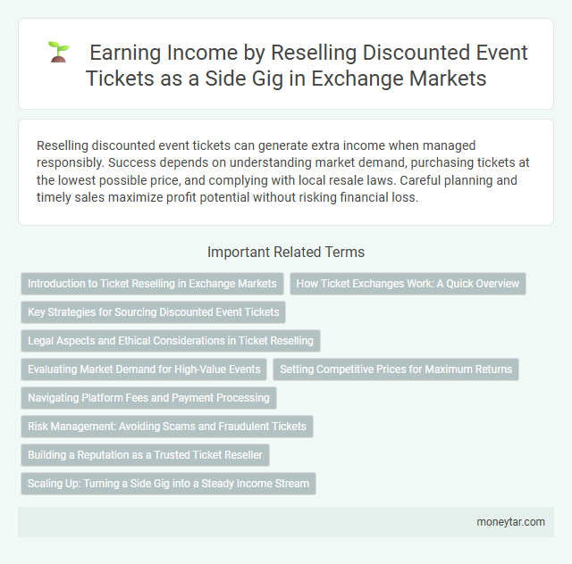 Earning Income by Reselling Discounted Event Tickets as a Side Gig in Exchange Markets