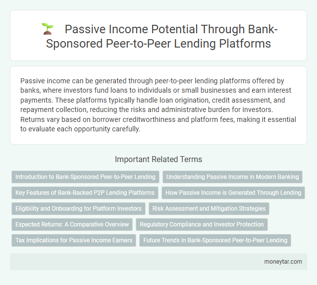 Passive Income Potential Through Bank-Sponsored Peer-to-Peer Lending Platforms