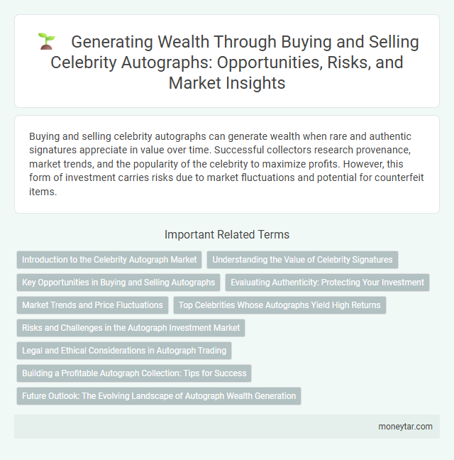 Generating Wealth Through Buying and Selling Celebrity Autographs: Opportunities, Risks, and Market Insights