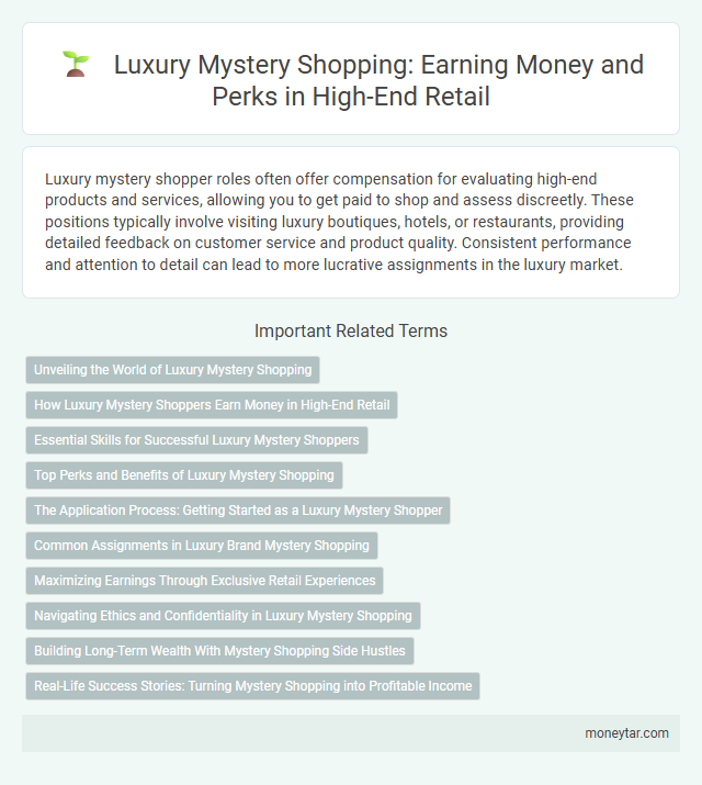 Luxury Mystery Shopping: Earning Money and Perks in High-End Retail