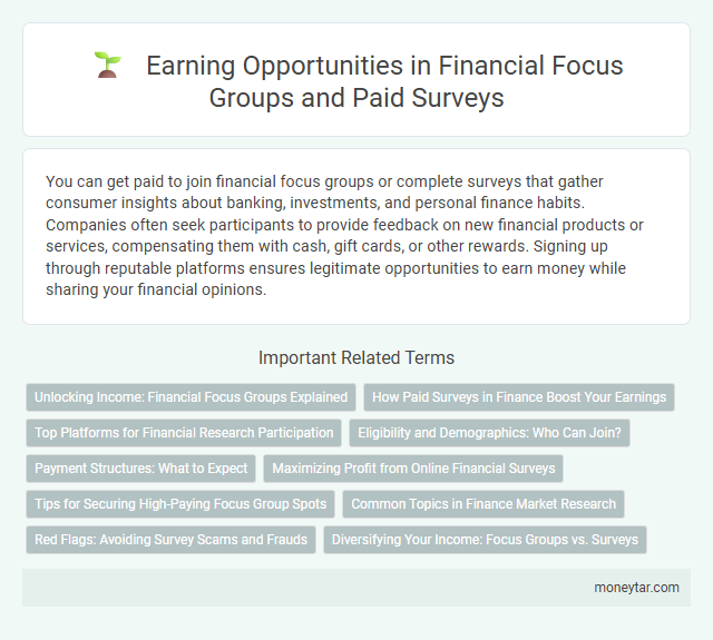 Earning Opportunities in Financial Focus Groups and Paid Surveys