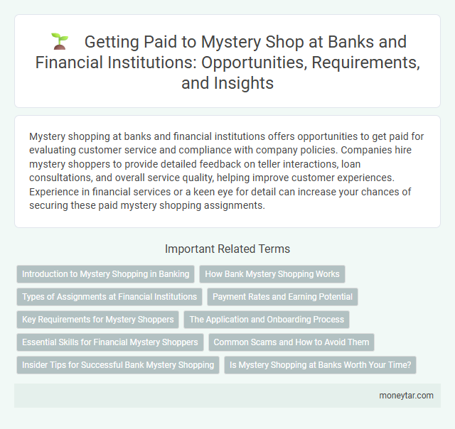 Getting Paid to Mystery Shop at Banks and Financial Institutions: Opportunities, Requirements, and Insights