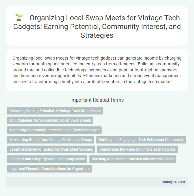 Organizing Local Swap Meets for Vintage Tech Gadgets: Earning Potential, Community Interest, and Strategies
