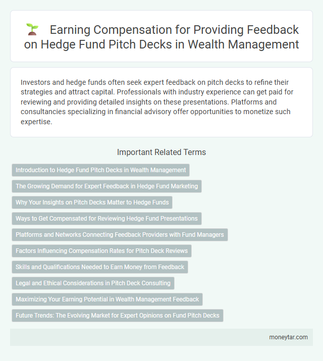 Earning Compensation for Providing Feedback on Hedge Fund Pitch Decks in Wealth Management