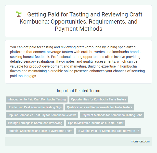 Getting Paid for Tasting and Reviewing Craft Kombucha: Opportunities, Requirements, and Payment Methods