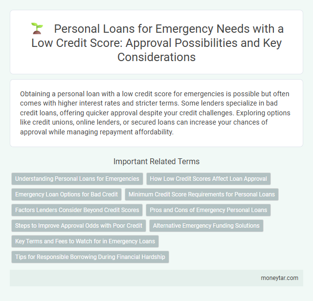 Personal Loans for Emergency Needs with a Low Credit Score: Approval Possibilities and Key Considerations