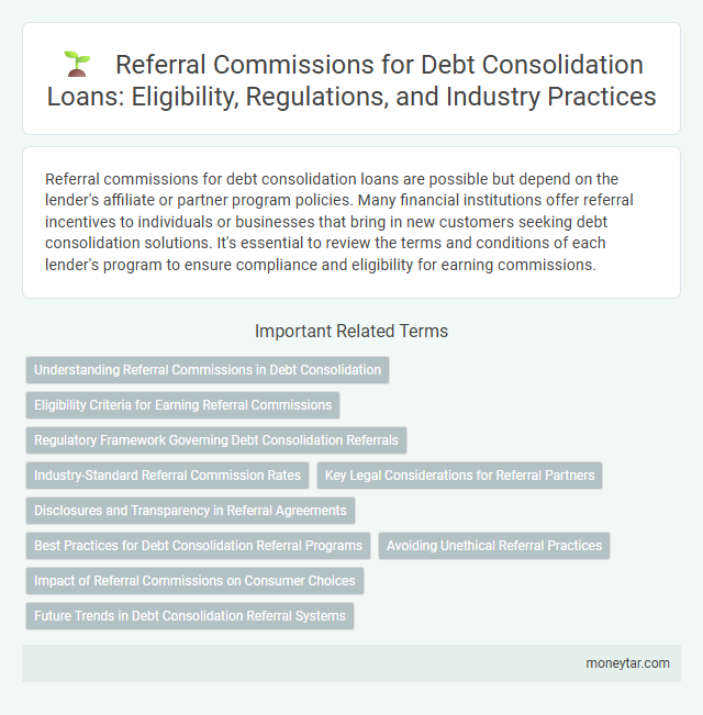 Referral Commissions for Debt Consolidation Loans: Eligibility, Regulations, and Industry Practices