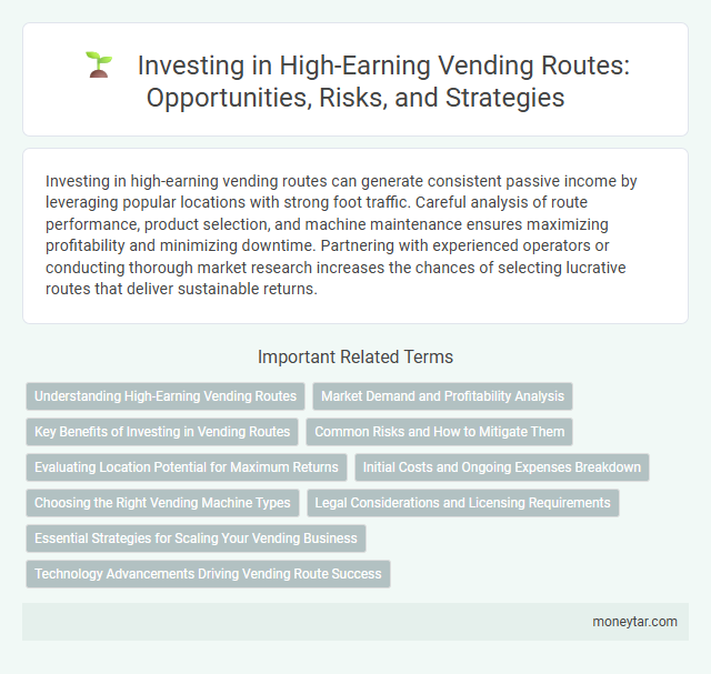Investing in High-Earning Vending Routes: Opportunities, Risks, and Strategies