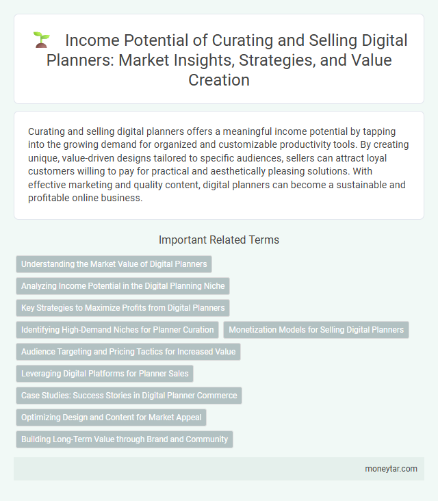 Income Potential of Curating and Selling Digital Planners: Market Insights, Strategies, and Value Creation