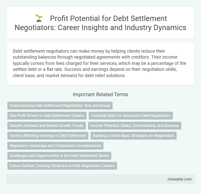 Profit Potential for Debt Settlement Negotiators: Career Insights and Industry Dynamics