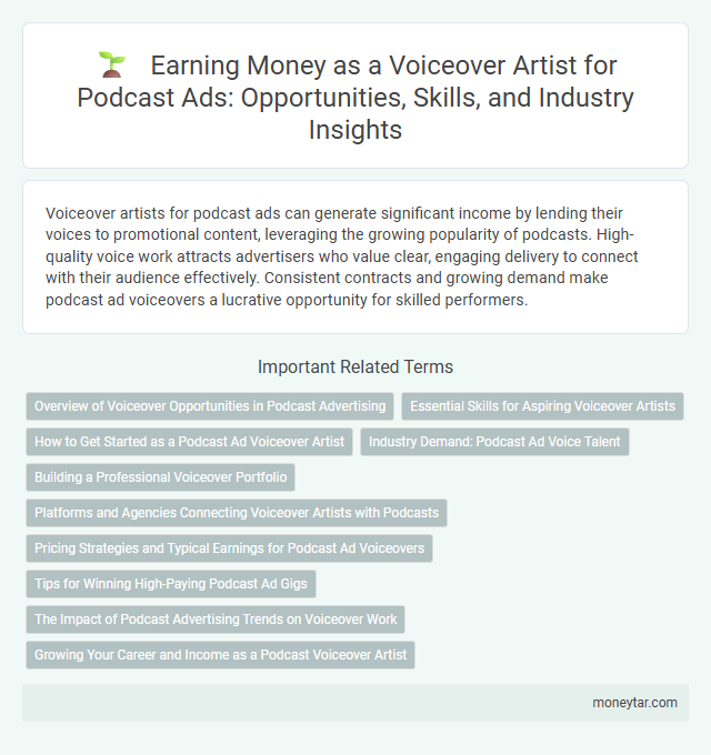 Earning Money as a Voiceover Artist for Podcast Ads: Opportunities, Skills, and Industry Insights