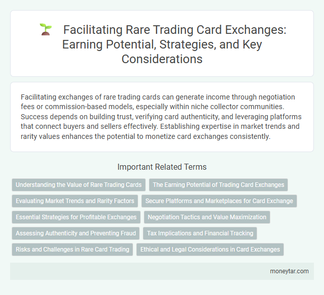 Facilitating Rare Trading Card Exchanges: Earning Potential, Strategies, and Key Considerations