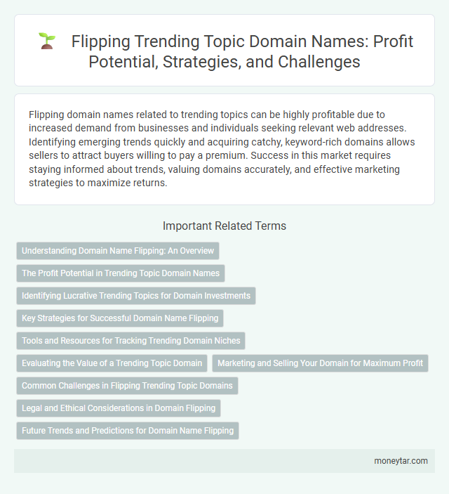 Flipping Trending Topic Domain Names: Profit Potential, Strategies, and Challenges