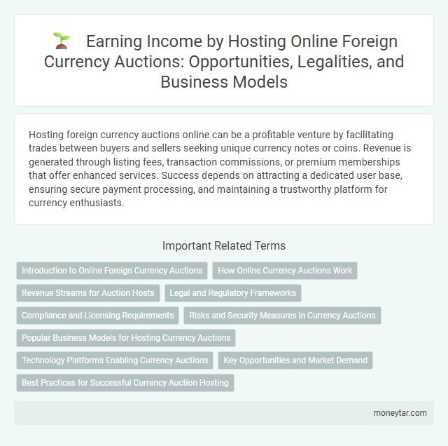 Earning Income by Hosting Online Foreign Currency Auctions: Opportunities, Legalities, and Business Models