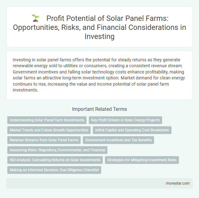 Profit Potential of Solar Panel Farms: Opportunities, Risks, and Financial Considerations in Investing