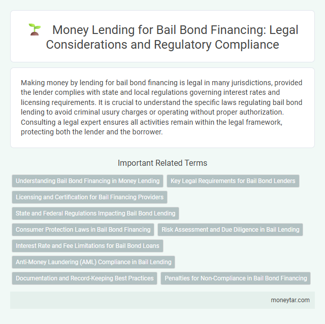 Money Lending for Bail Bond Financing: Legal Considerations and Regulatory Compliance