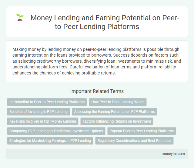 Money Lending and Earning Potential on Peer-to-Peer Lending Platforms
