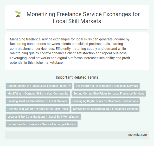 Monetizing Freelance Service Exchanges for Local Skill Markets