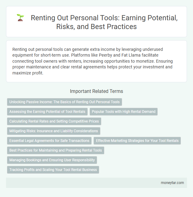 Renting Out Personal Tools: Earning Potential, Risks, and Best Practices