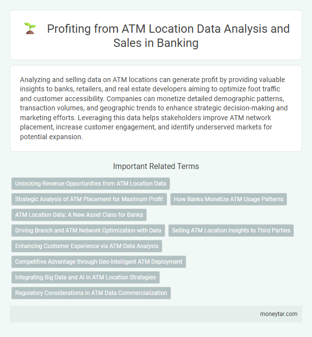 Profiting from ATM Location Data Analysis and Sales in Banking
