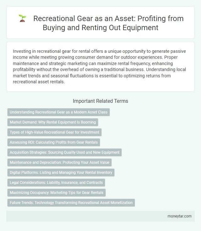 Recreational Gear as an Asset: Profiting from Buying and Renting Out Equipment
