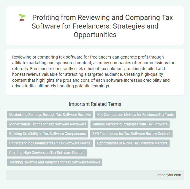 Profiting from Reviewing and Comparing Tax Software for Freelancers: Strategies and Opportunities