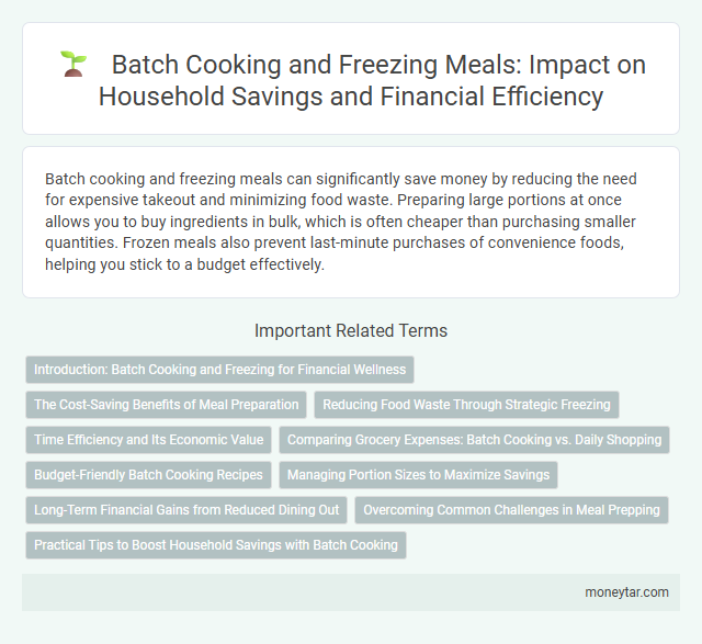 Batch Cooking and Freezing Meals: Impact on Household Savings and Financial Efficiency