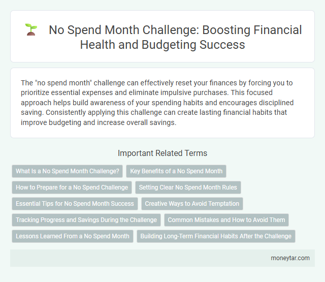 No Spend Month Challenge: Boosting Financial Health and Budgeting Success