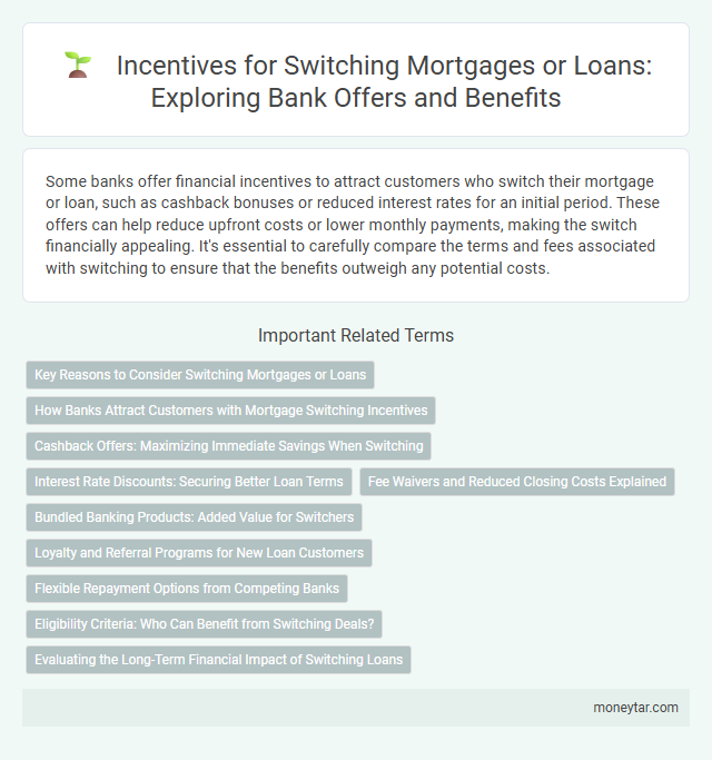 Incentives for Switching Mortgages or Loans: Exploring Bank Offers and Benefits