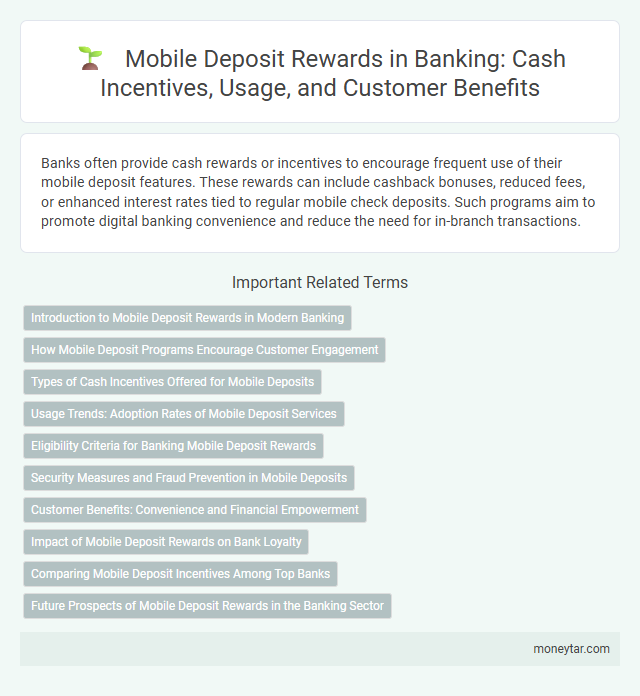 Mobile Deposit Rewards in Banking: Cash Incentives, Usage, and Customer Benefits