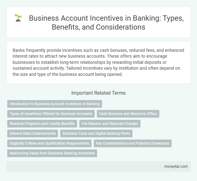 Business Account Incentives in Banking: Types, Benefits, and Considerations